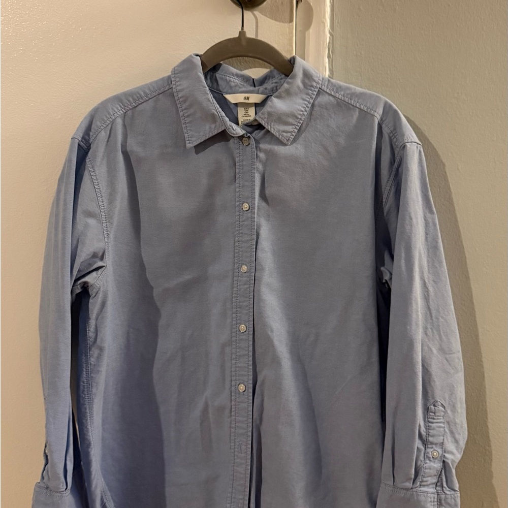 H&M Light Blue Casual Button Down Shirt